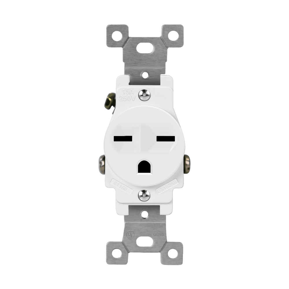 Commercial Grade 15A Single Receptacle, 6-15R