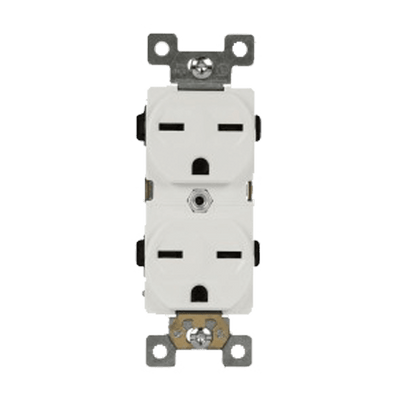 Industrial Grade 15A Duplex Style Self-Grounding Receptacle, 6-15R