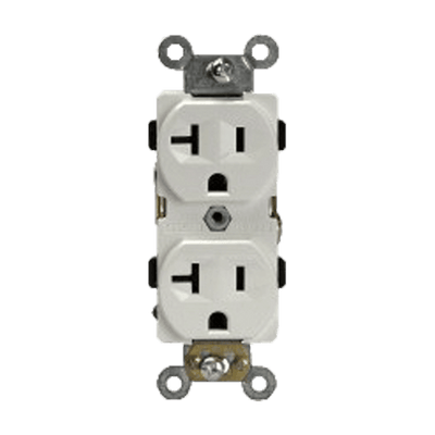 Industrial Grade Heavy Duty 20A Duplex Receptacle, 5-20R