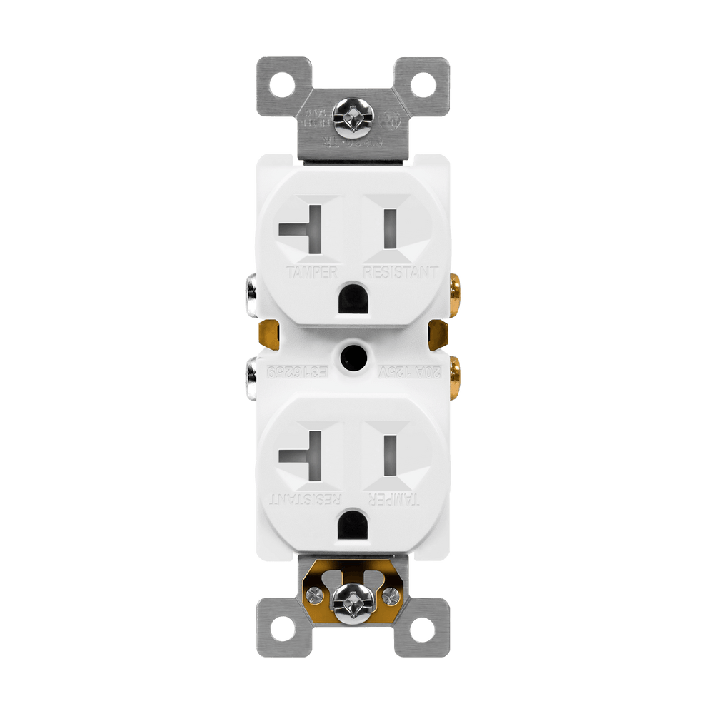 Residential Grade 20A Tamper-Resistant Duplex Receptacle