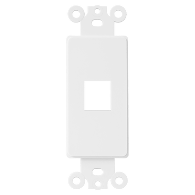1-Port Decorator Data Wall Plate Insert