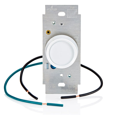 Leviton 6616-1XW 5 Amp, 120 Volt AC 60Hz, Single-Pole, Trimatron Full Range Electro-Mechanical, Rotary Fan Speed