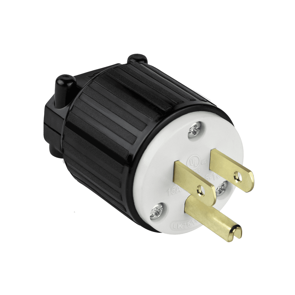 Straight Blade Plug, 15A, 5-15P