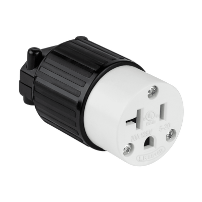 Straight Blade Cord Connector, 20A, 5-20C