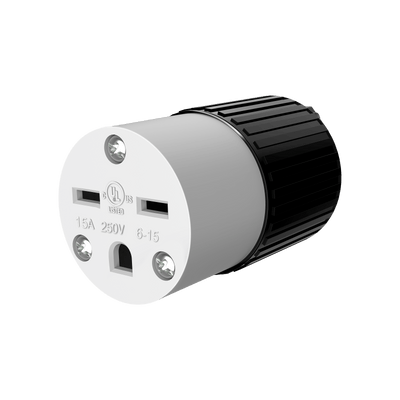 Straight Blade Cord Connector, 15A, 6-15C