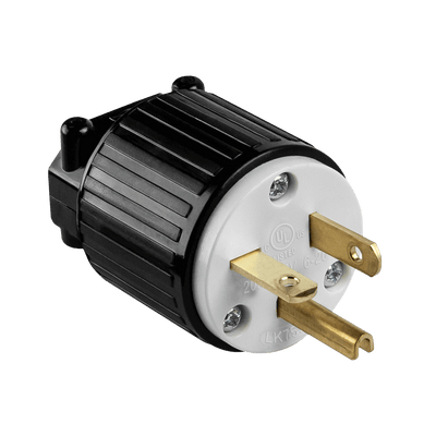 Straight Blade Plug, 20A, 6-20P