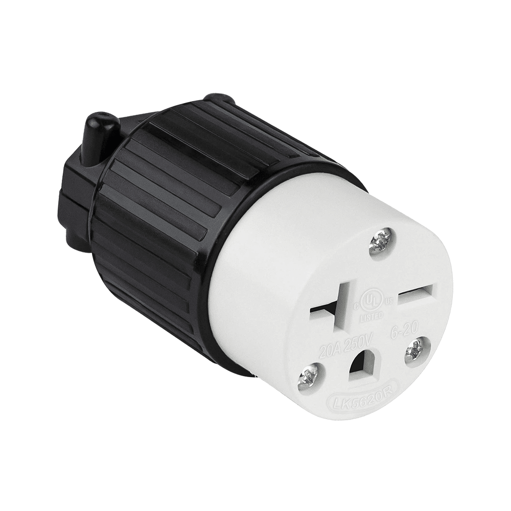 Straight Blade Cord Connector, 20A, 6-20C