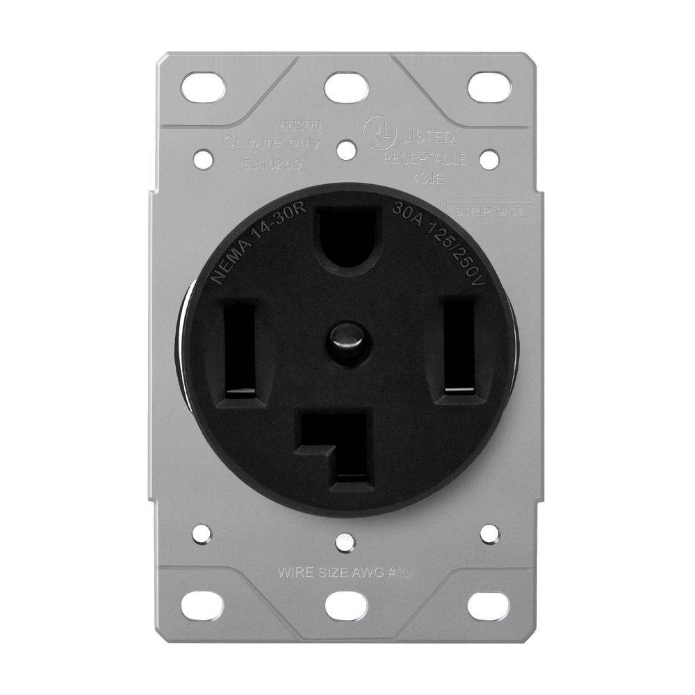 Flush Mount Receptacle NEMA 14-30R
