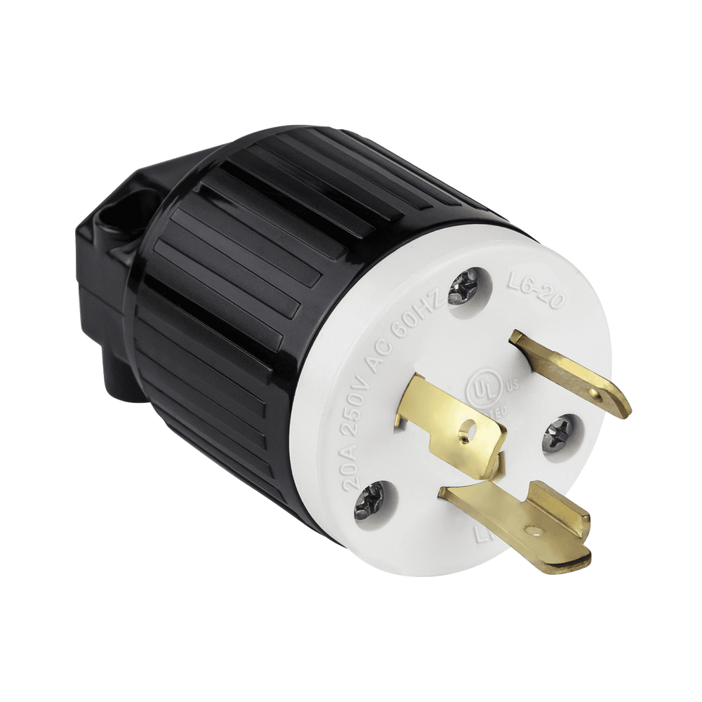 Industrial Grade Locking Plug, 20 A, L6-20P