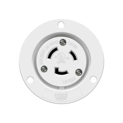 Locking Flanged Outlet, 20A, L6-20RFO