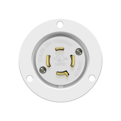 Locking Flanged Inlet, 20A, L14-20PFI
