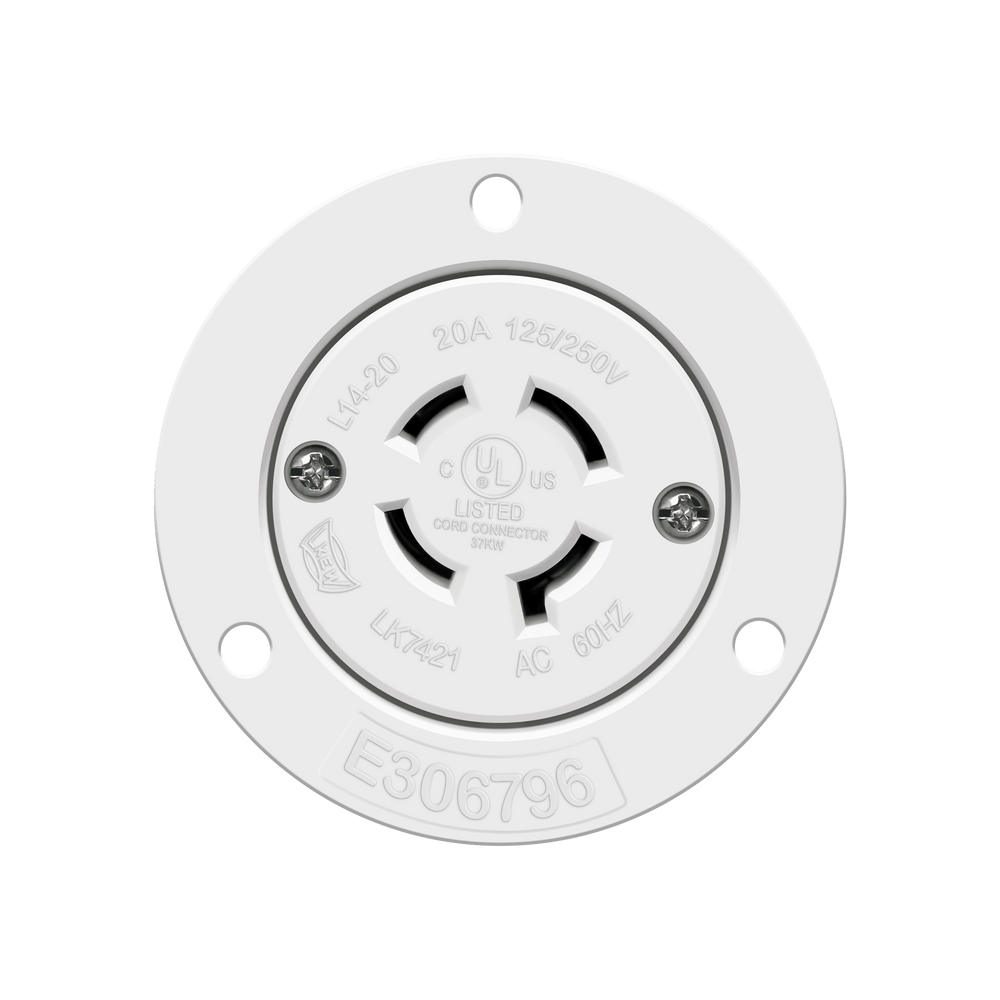 Locking Flanged Outlet, 20A, L14-20RFO