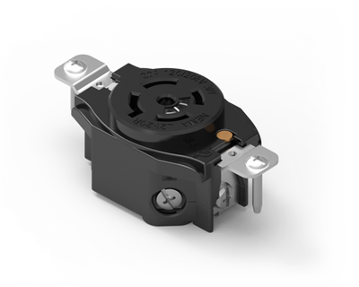 Industrial Grade Locking Receptacle, 20A, L21-20R
