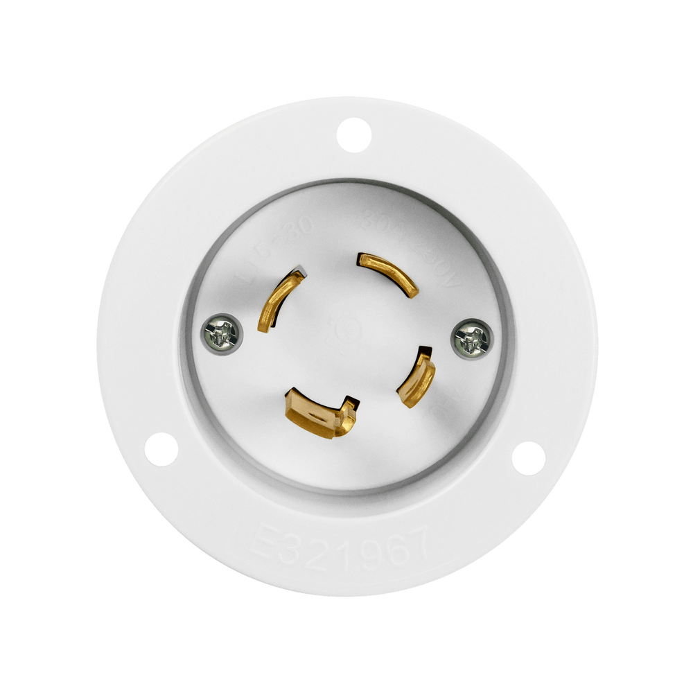 Locking Flanged Inlet, 30A, L15-30PFI