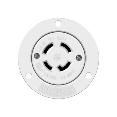 Locking Flanged Outlet, 30A, L15-30RFO