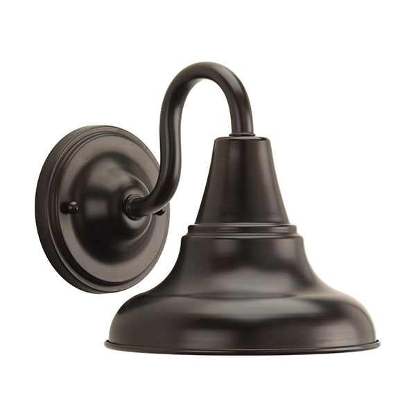 Progress Lighting P5622-20 District 1-Light 10-1/2 in Outdoor Wall Lantern, Antique Bronze