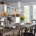 Progress 179642 P400048-141 Briarwood 5-Light Linear Chandelier Ceiling Light, Galvanized