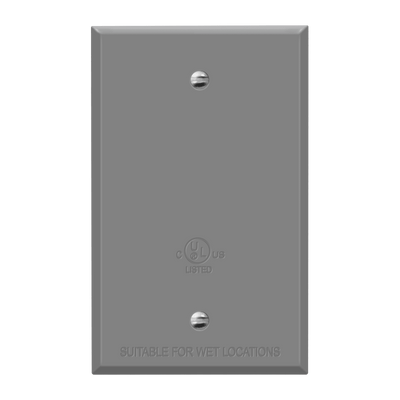 1-Gang Weatherproof Metal Blank Wall Plate