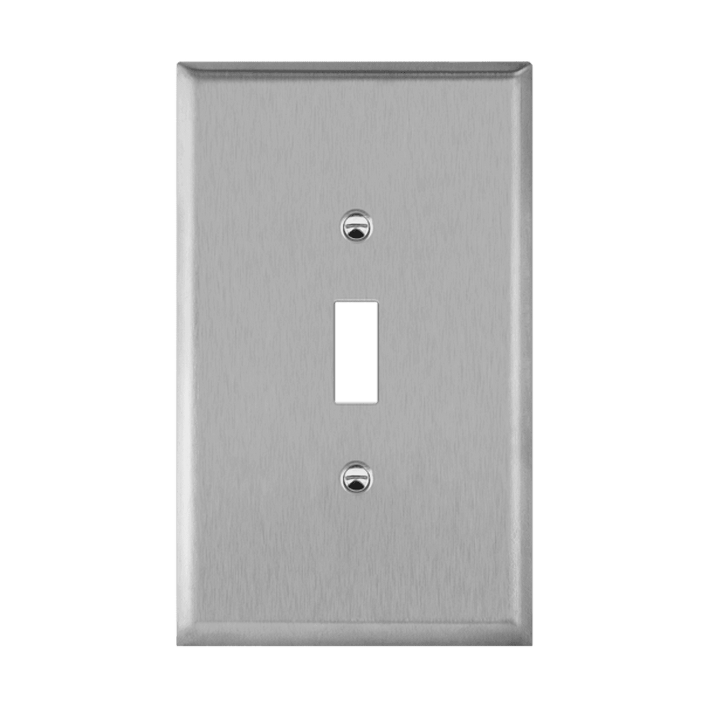 Toggle Switch One-Gang Metal Wall Plate, Oversize