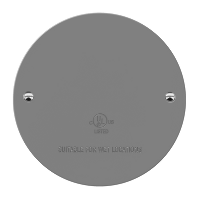 4 Round Blank Metal Weatherproof Cover