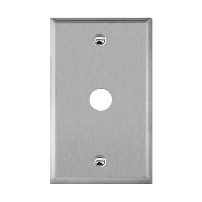 Phone/Cable One-Gang Metal Wall Plate