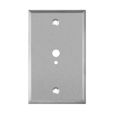 Phone/Cable One-Gang Metal Wall Plate