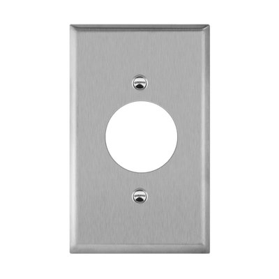 Locking Device Receptacle Stainless Steel Wall Plate