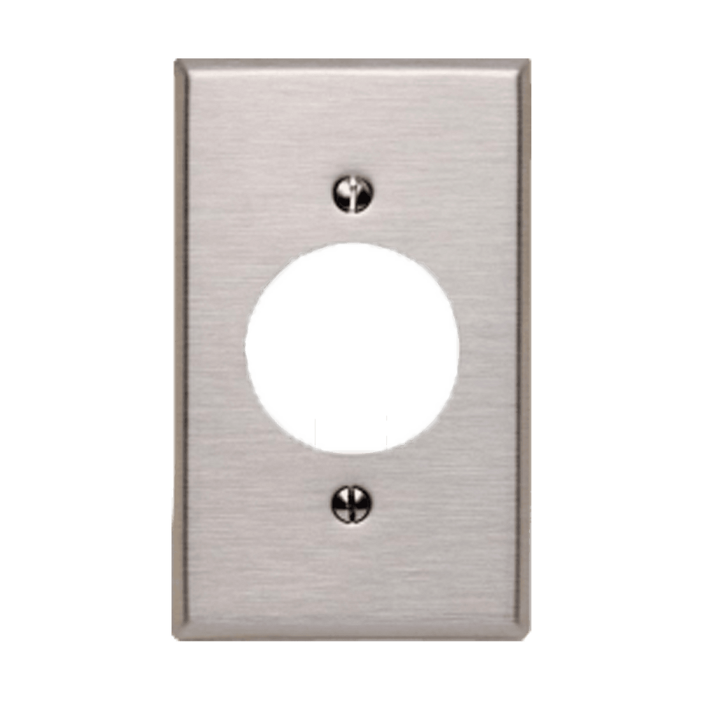 Phone/Cable One-Gang Metal Wall Plate