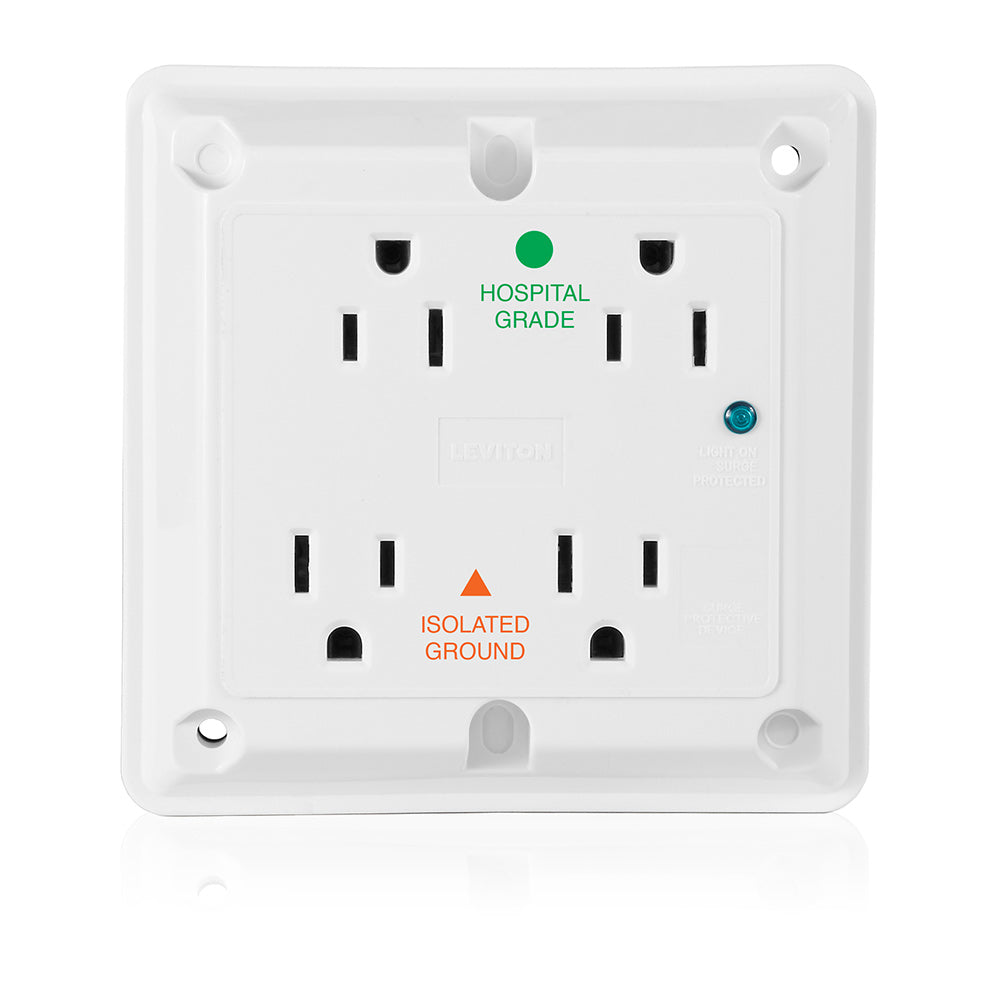 Leviton 8480-IGW 15 A 125 VAC Surge Protection White