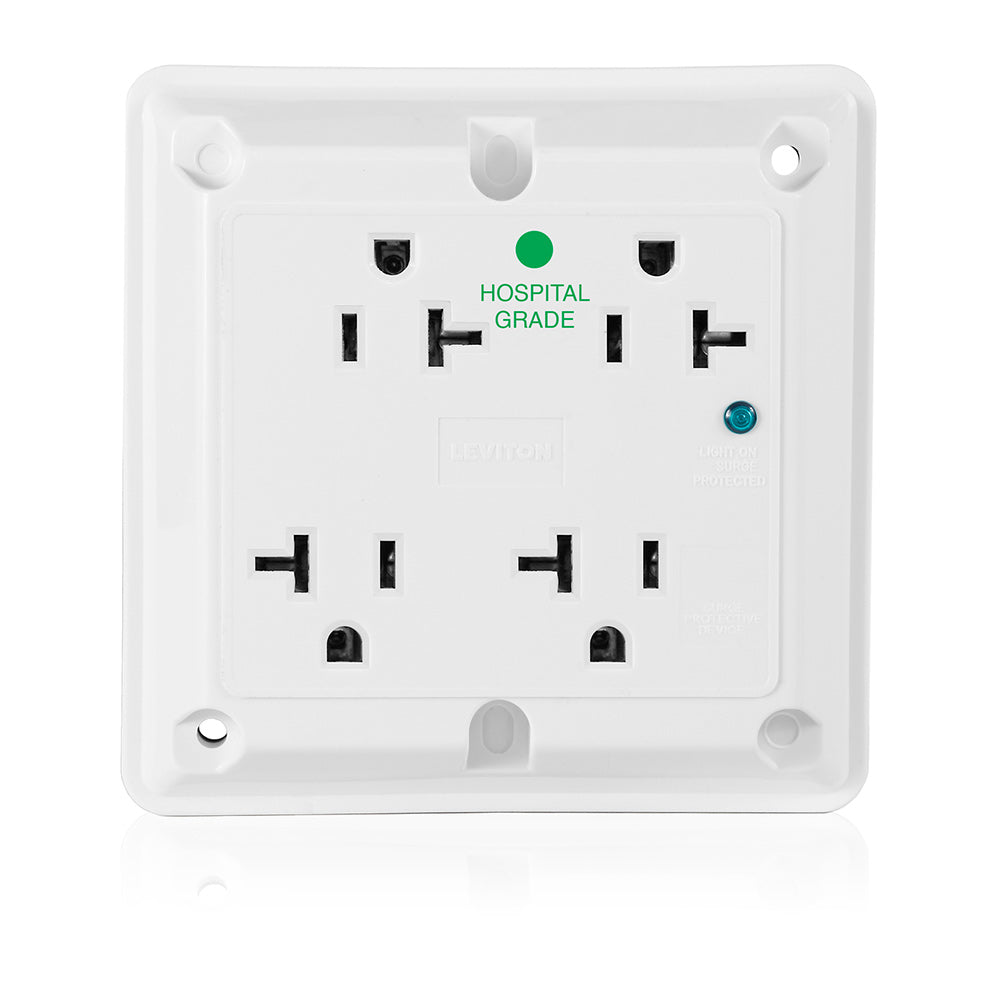 Leviton 8490-W 20 A 125 VAC Surge Protection White