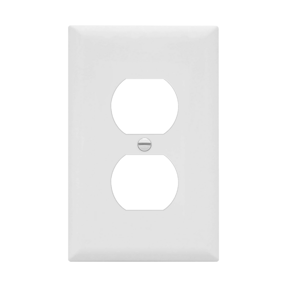 Duplex Receptacle One-Gang Wall Plate, Mid-Size