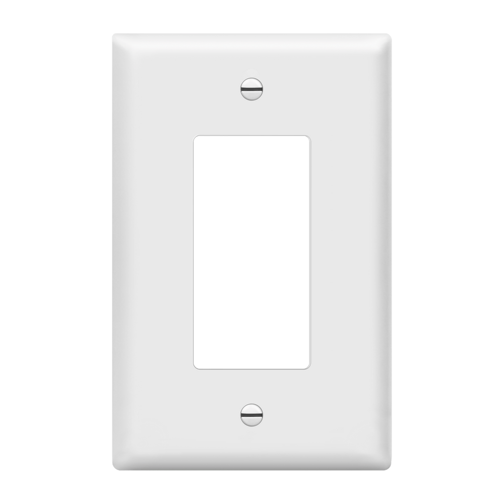 Matte Finish Decorator/GFCI One-Gang Wall Plate, Mid-Size