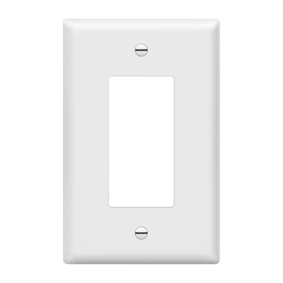 Matte Finish Decorator/GFCI One-Gang Wall Plate, Mid-Size
