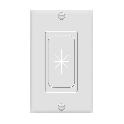 Single-Gang Multimedia Rubber Pass-Through Decorative Adapter