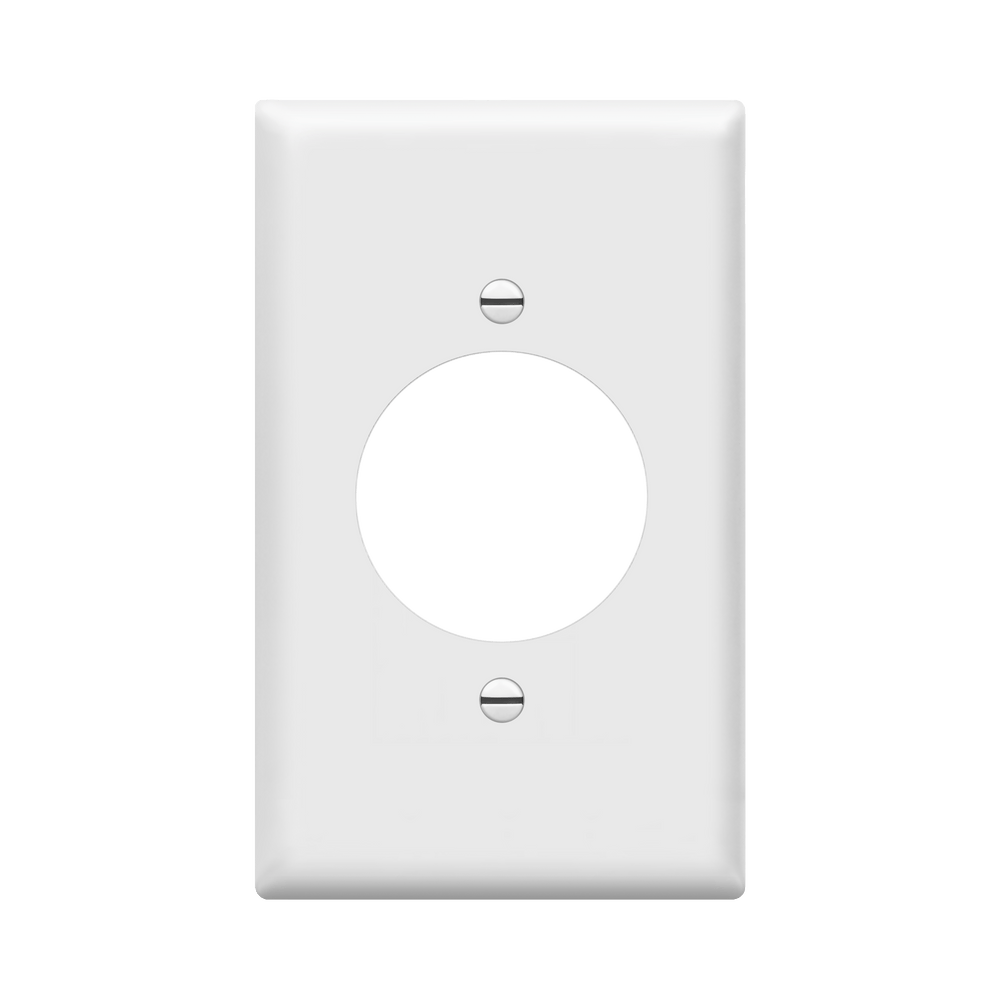 Single Locking Receptacle One-Gang Wall Plate