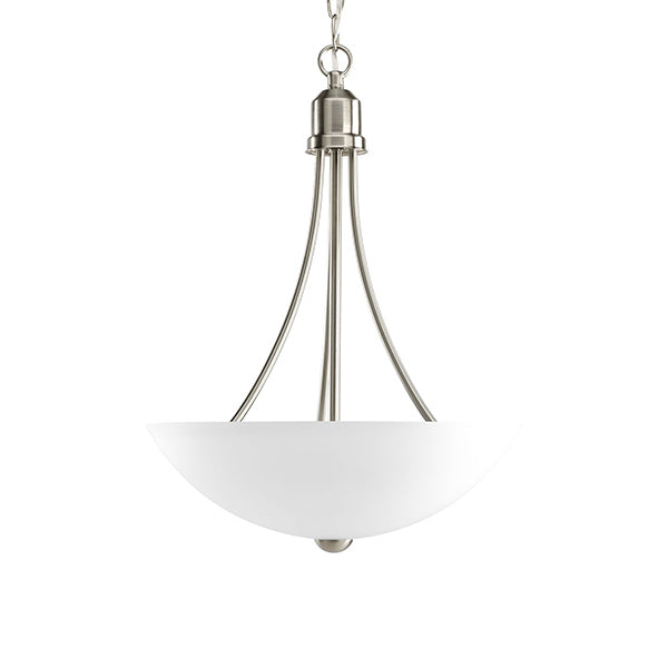 Progress Lighting P3914-09 Gather 2-Light Foyer Pendant, Brushed Nickel
