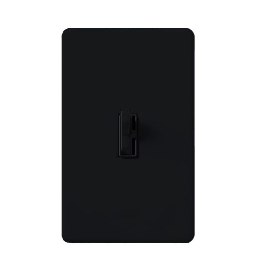 Lutron Ariadni Dimmer Switch, 1000W, Incandescent/Halogen Only, 120V, Single Pole/3-Way, AY-103PH-BL, Black