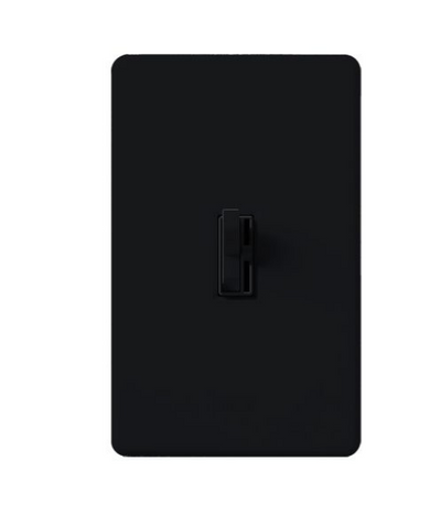 Lutron Ariadni Dimmer Switch, 1000W, Incandescent/Halogen Only, 120V, Single Pole, AY-10PH-BL, Black