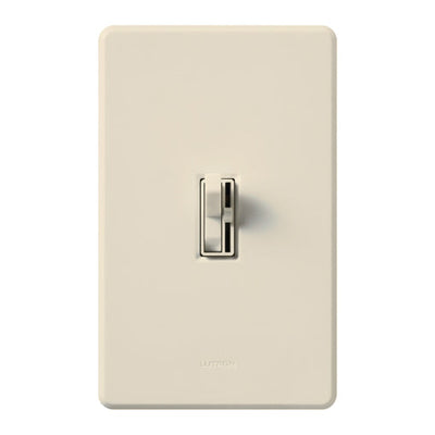 Lutron Ariadni 3-Wire Dimmer for Ballasts/LED Drivers, 1000W/8A, Single Pole/3-Way. Neutral Required, 120V, AYF-103P-LA, Light Almond