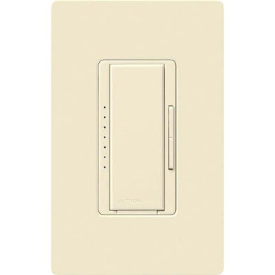 Lutron Maestro MLV Dimmer Switch, 800W (1000VA), Single-Pole/Multi-Location, No Neutral Required, 120V, MALV-1000-IV, Ivory