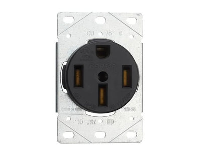 PLS-BAS-023 - 50A 125V/250V Flush Mount Power Outlet