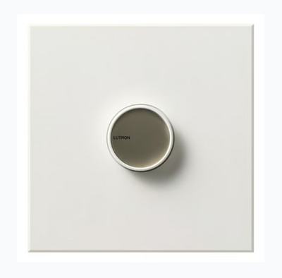 Lutron Centurion Dimmer Switch, 2000W, Incandescent/Halogen Only, Single-pole, 120V, With Wall Plate, C-2000-WH, White