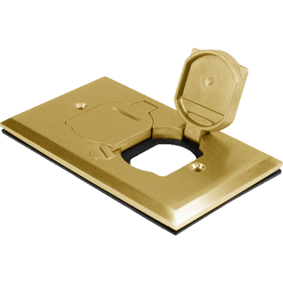 1-Gang Floor Box Cover With Flip Lid