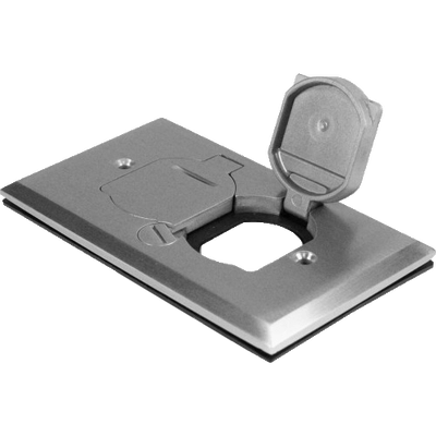 1-Gang Floor Box Cover With Flip Lid