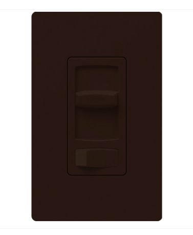 Lutron Skylark Contour Reverse-Phase Dimmer Switch, 250W LED or 500W ELV, Single Pole/3-Way, 120V, CTRP-253P-BR, Brown