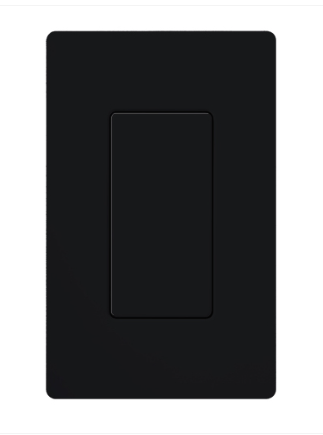 Lutron Blank Insert for Claro Wall Plates, Fits Decorator-Style Openings, DV-BI-BL, Black
