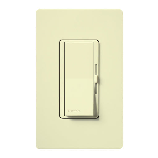 Lutron Diva 3-Wire Dimmer Switch for Ballasts/LED Drivers, 1000W/6A, Single Pole/3-Way,Neutral Required, 277V, DVF-103P-277-AL, Almond