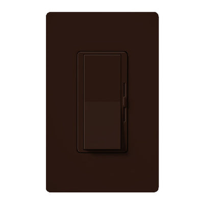 Lutron Diva 3-Wire Dimmer Switch for Ballasts/LED Drivers, 1000W/6A, Single Pole/3-Way,Neutral Required, 277V, DVF-103P-277-BR, Brown