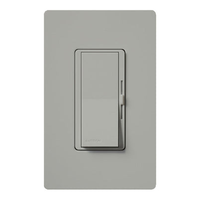 Lutron Diva MLV Dimmer Switch w/ Night Light, 800W (1000VA), Single Pole/3-Way, No Neutral Required, 120V, DVLV-103P-GR, Gray