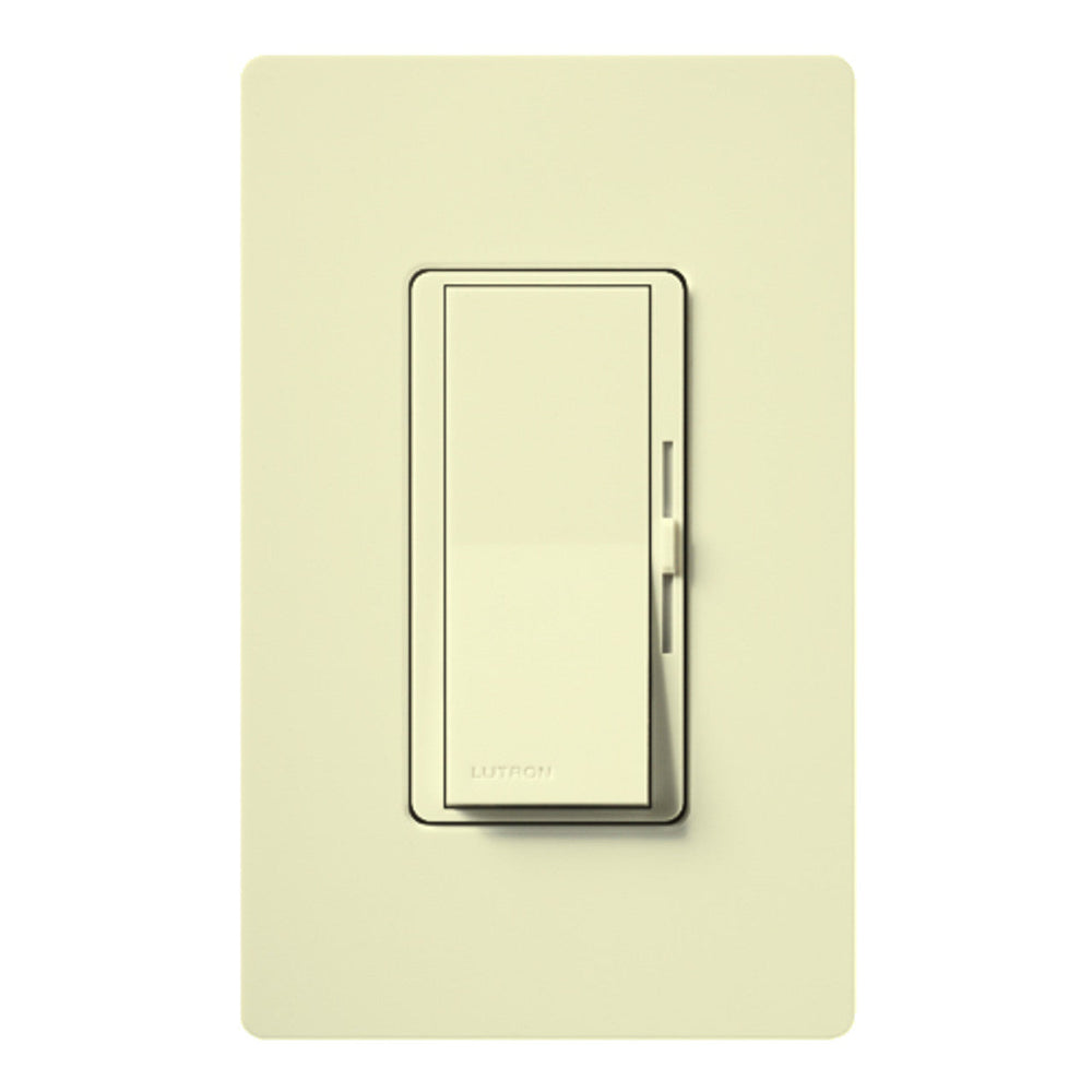 Lutron Diva MLV Dimmer Switch w/ Night Light, 800W (1000VA), Single Pole, No Neutral Required, 120V, DVLV-10P-AL, Almond